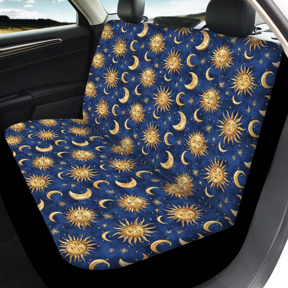 Whimsigoth Sun and Moon Car Seat Covers & Car Accessories Set