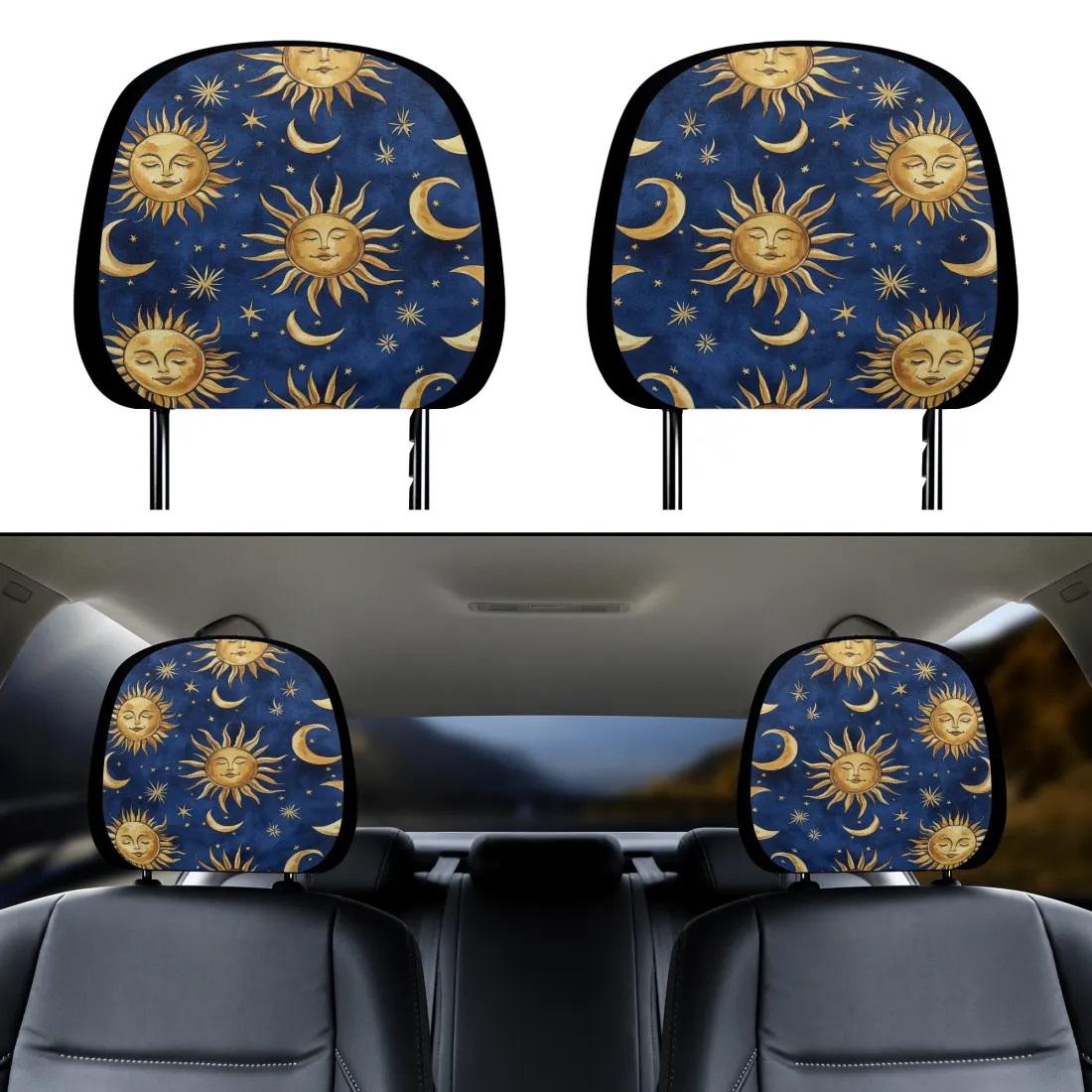 Whimsigoth Sun and Moon Car Seat Covers & Car Accessories Set