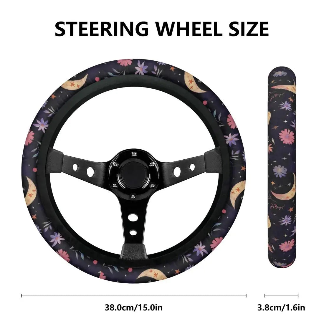 Ethereal Moons and Flowers Car Seat Covers