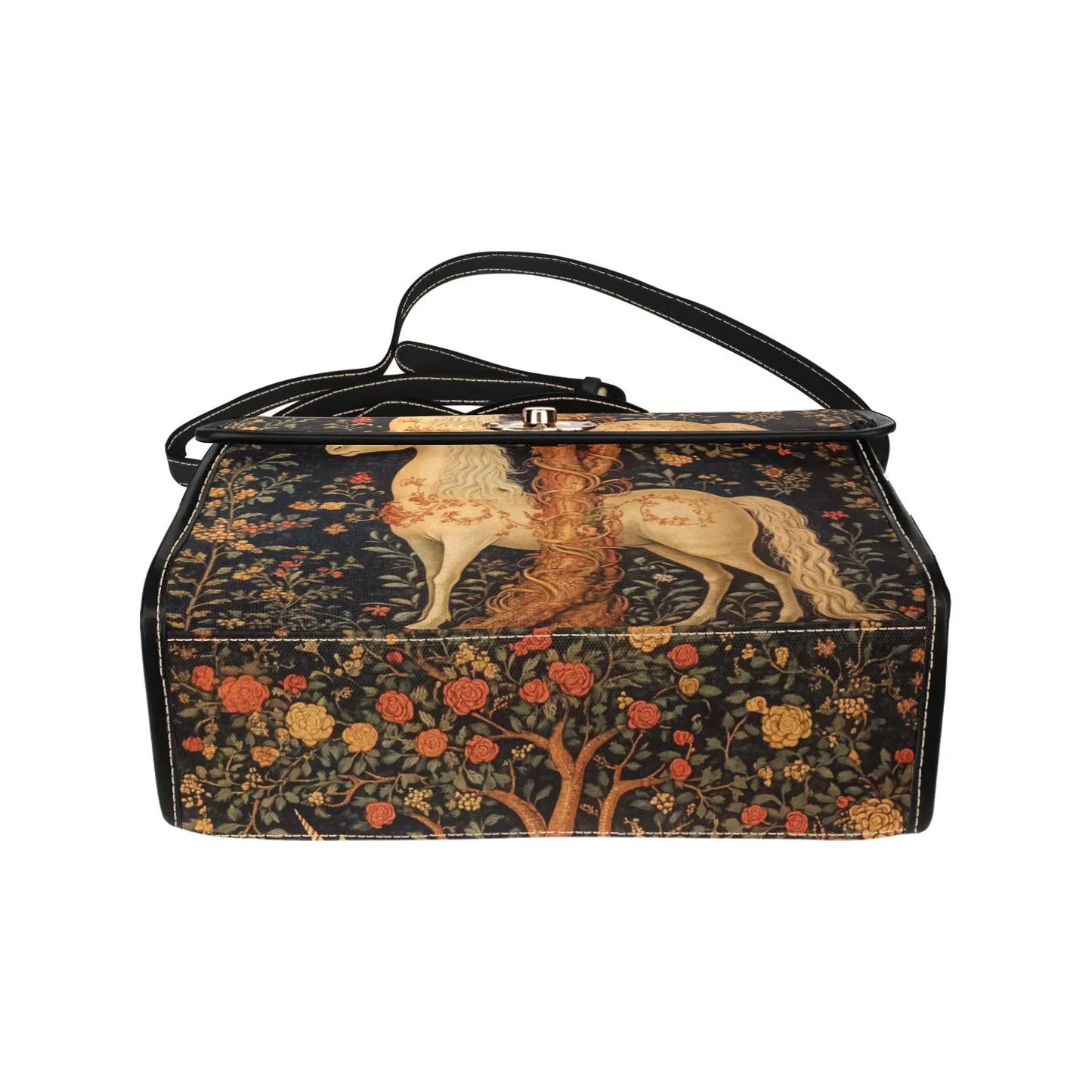 Medieval Woodland Unicorn Satchel Bag