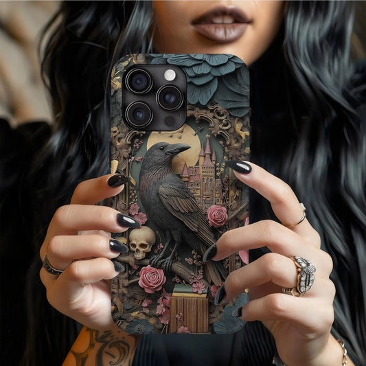 Gothic Raven Phone Case