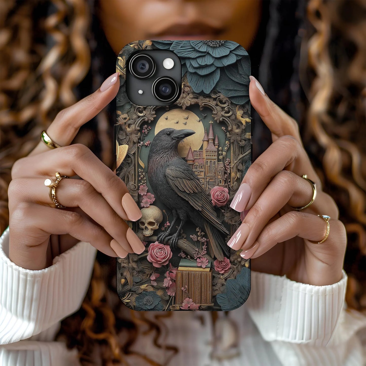 Gothic Raven Phone Case
