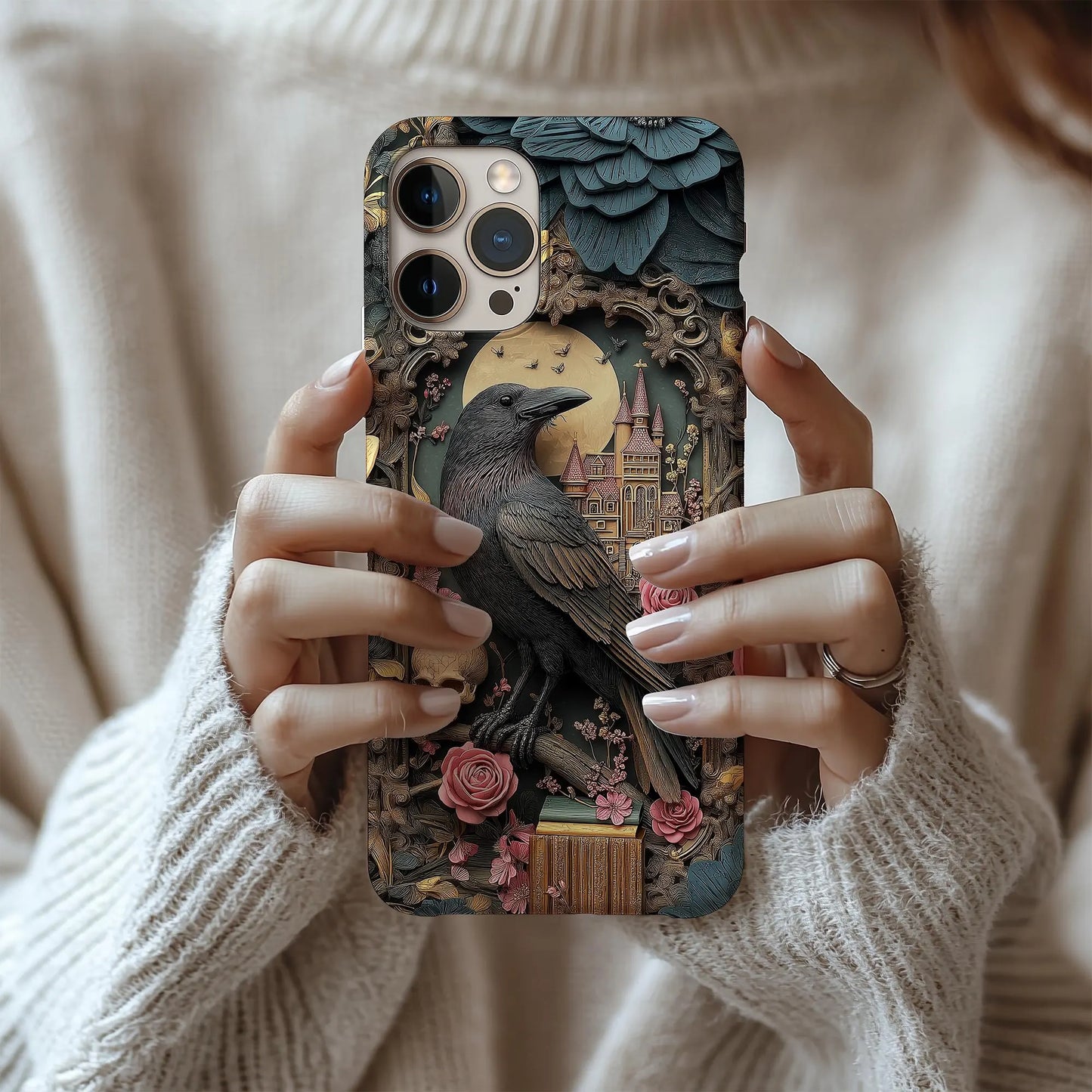 Gothic Raven Phone Case