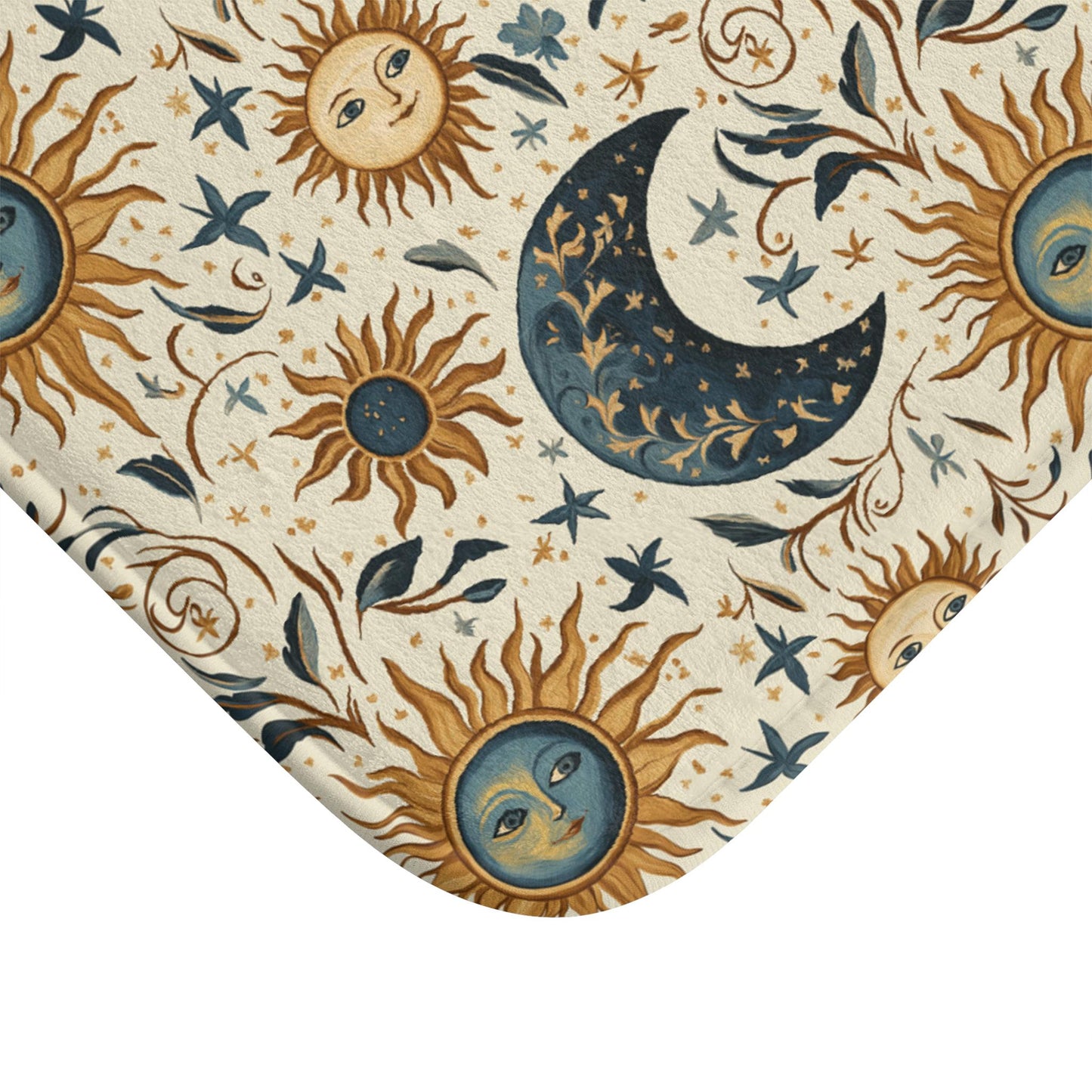Celestial Sun & Moon Shower Curtain & Bath Mat