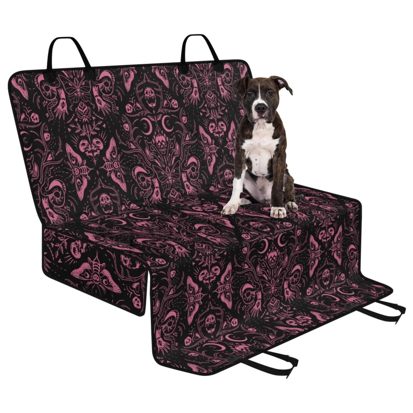 Pink Gothic Witchy Pet Rear Seat Cover