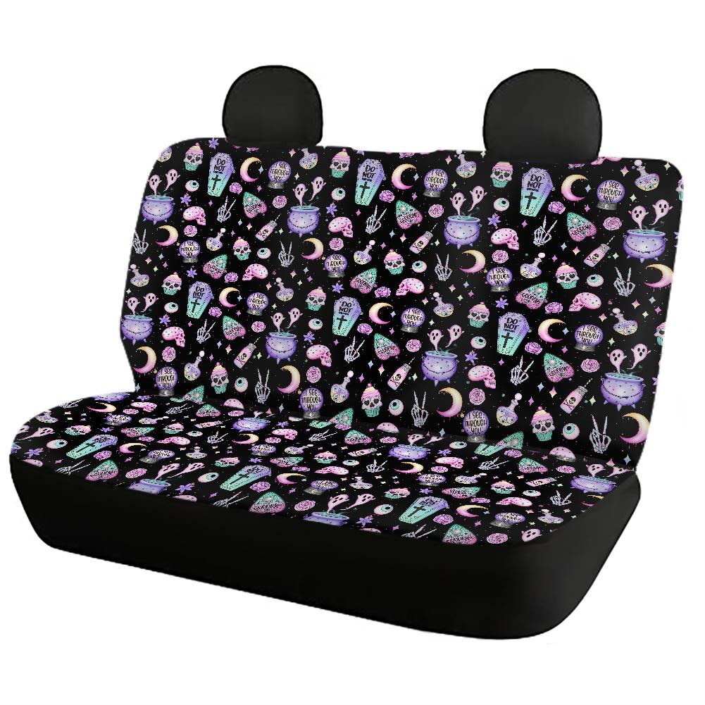 Cute Pastel Goth Witchy Car Seat Covers