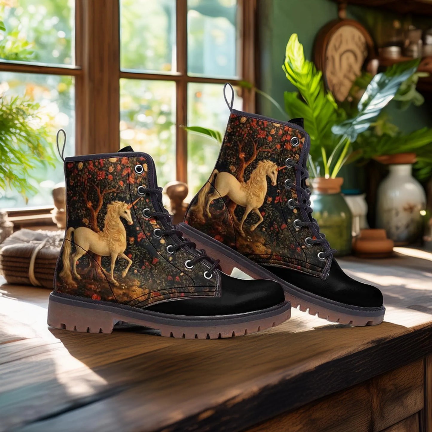 Unicorn & Roses Vegan Boots