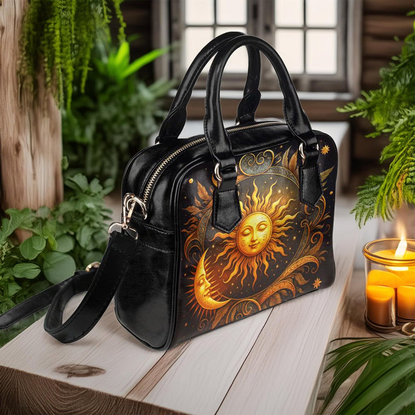 Celestial & Moon Bowler Handbag