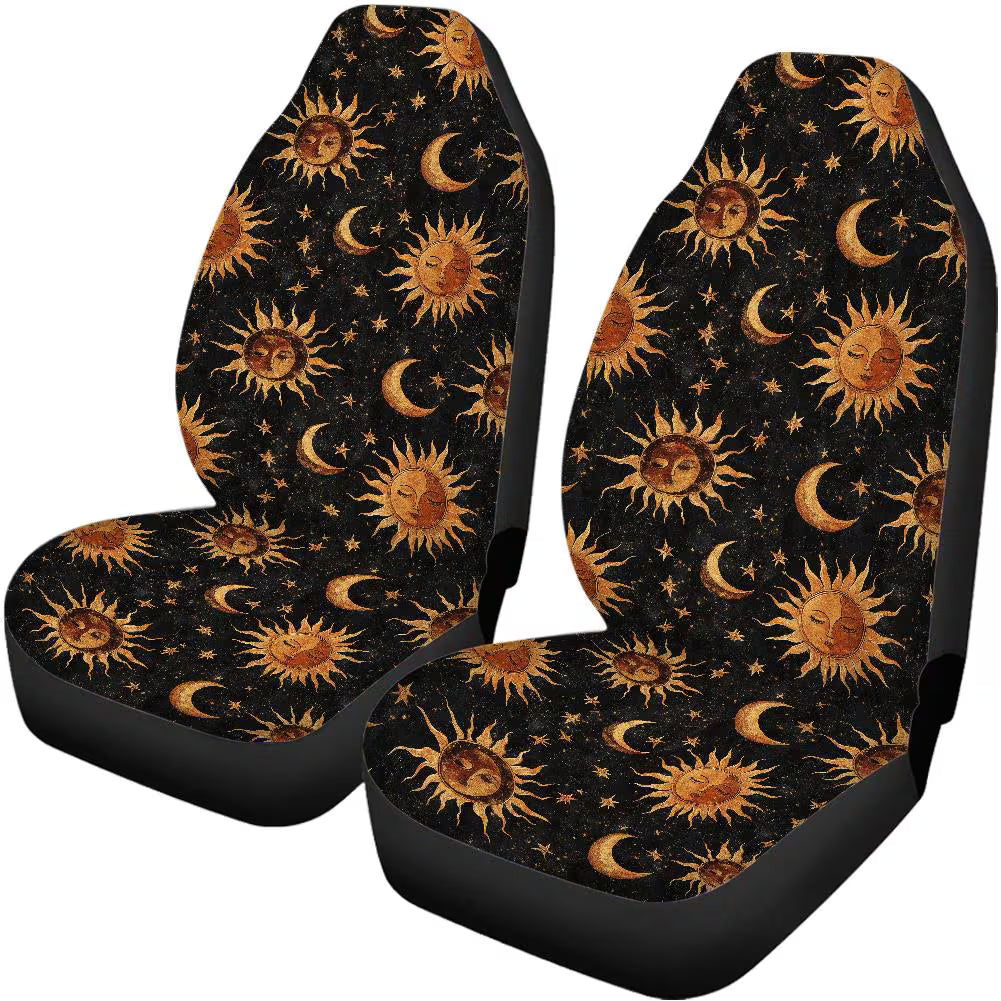 Whimsigoth Suns & Moons Car Seat Covers and Accessories