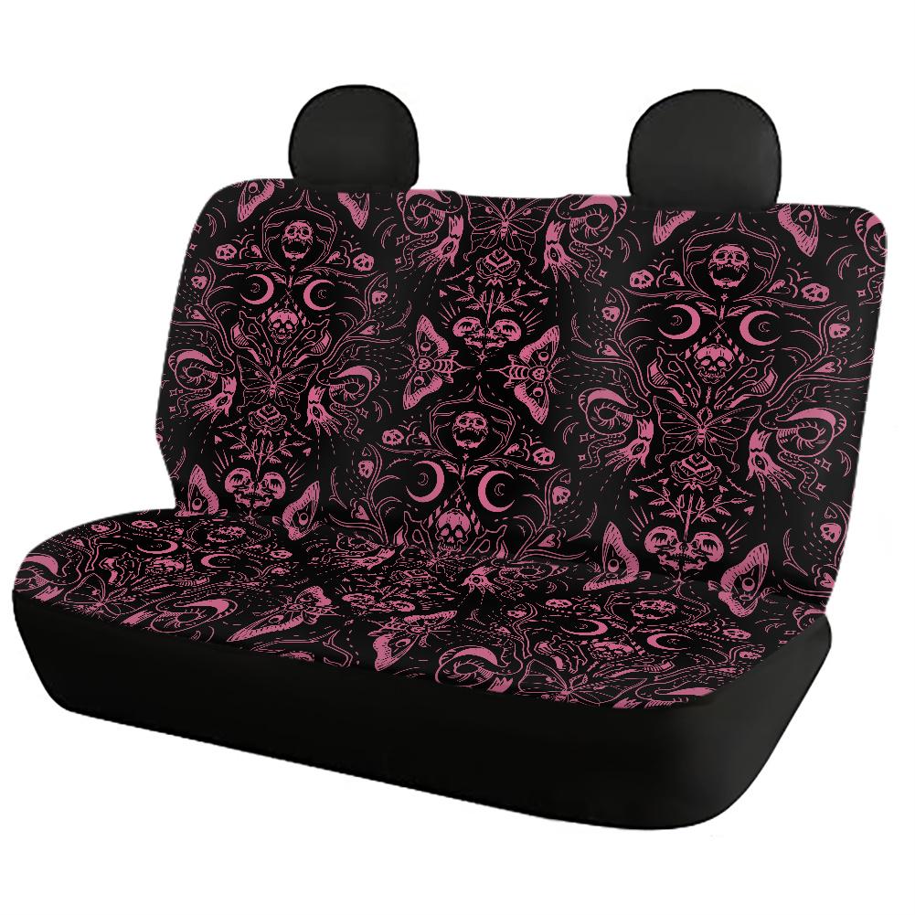 Pastel Pink Gothic Car Seat Covers