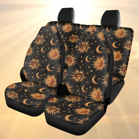 Whimsigoth Suns & Moons Car Seat Covers and Accessories