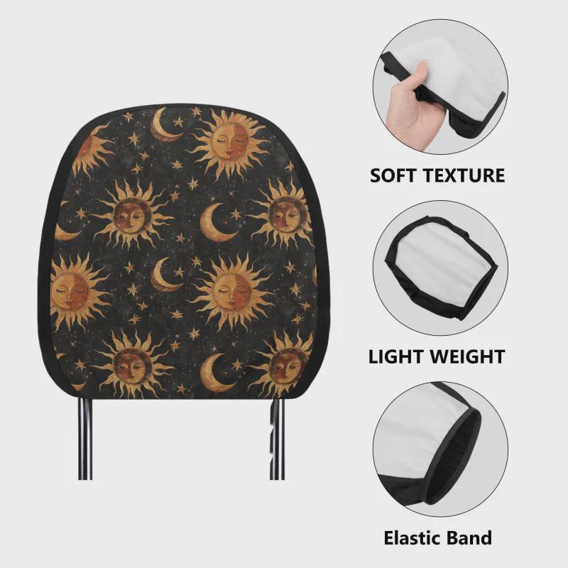 Whimsigoth Suns & Moons Car Seat Covers and Accessories