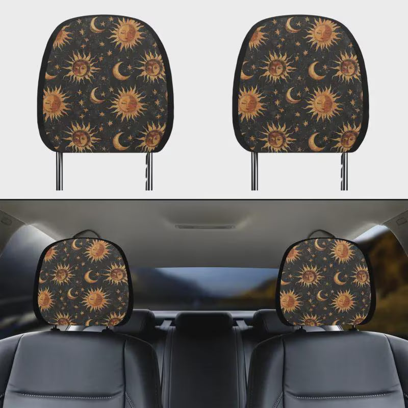 Whimsigoth Suns & Moons Car Seat Covers and Accessories