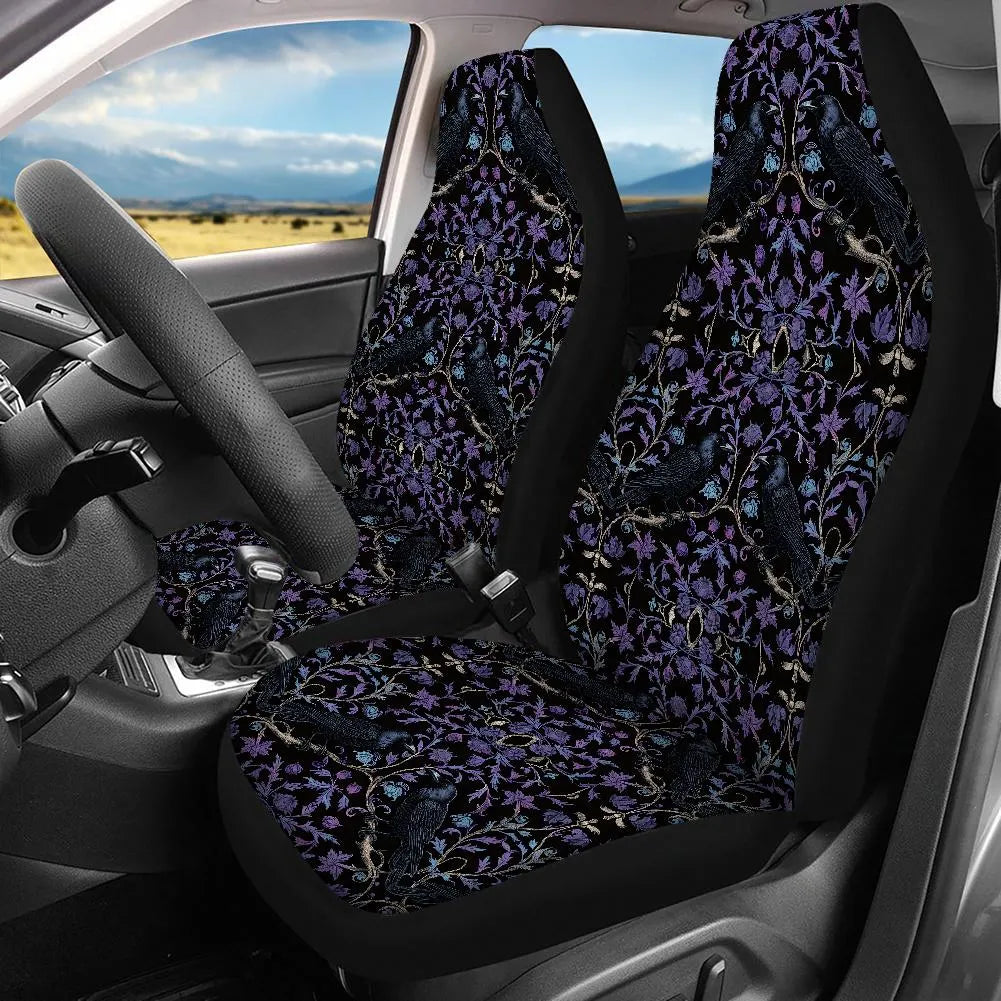 Gothic Ravens Car Seat Covers & Accessories Set