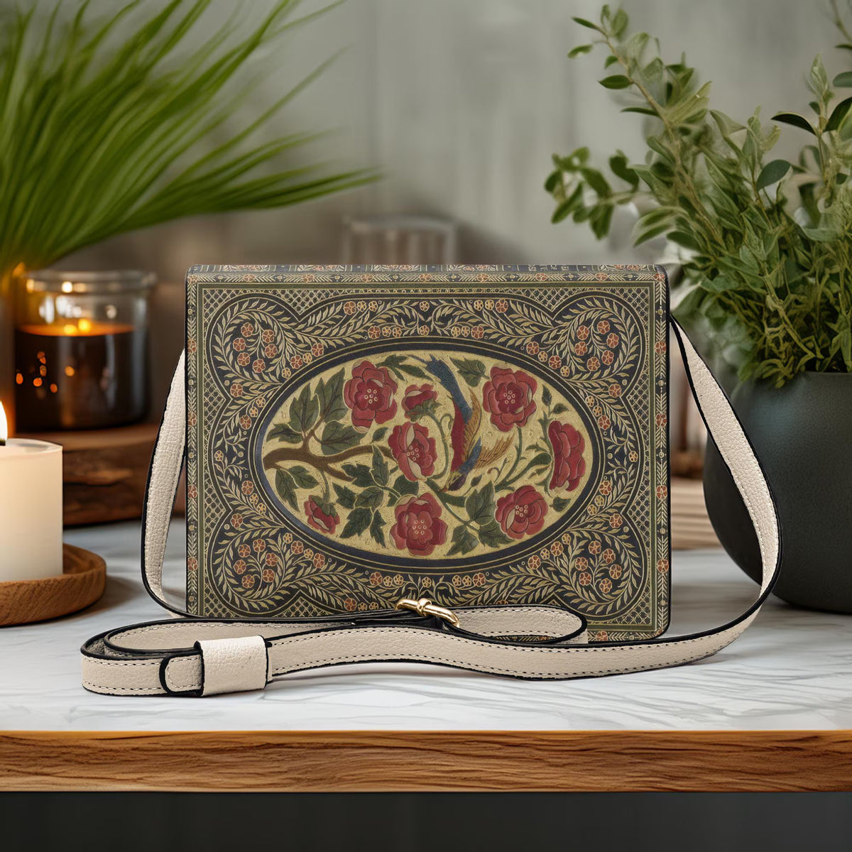 Victorian Poetry Book-Shaped Purse