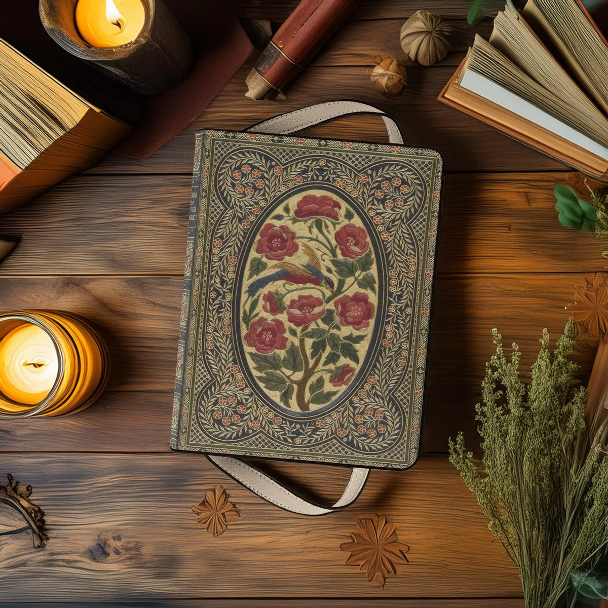 Victorian Poetry Book-Shaped Purse