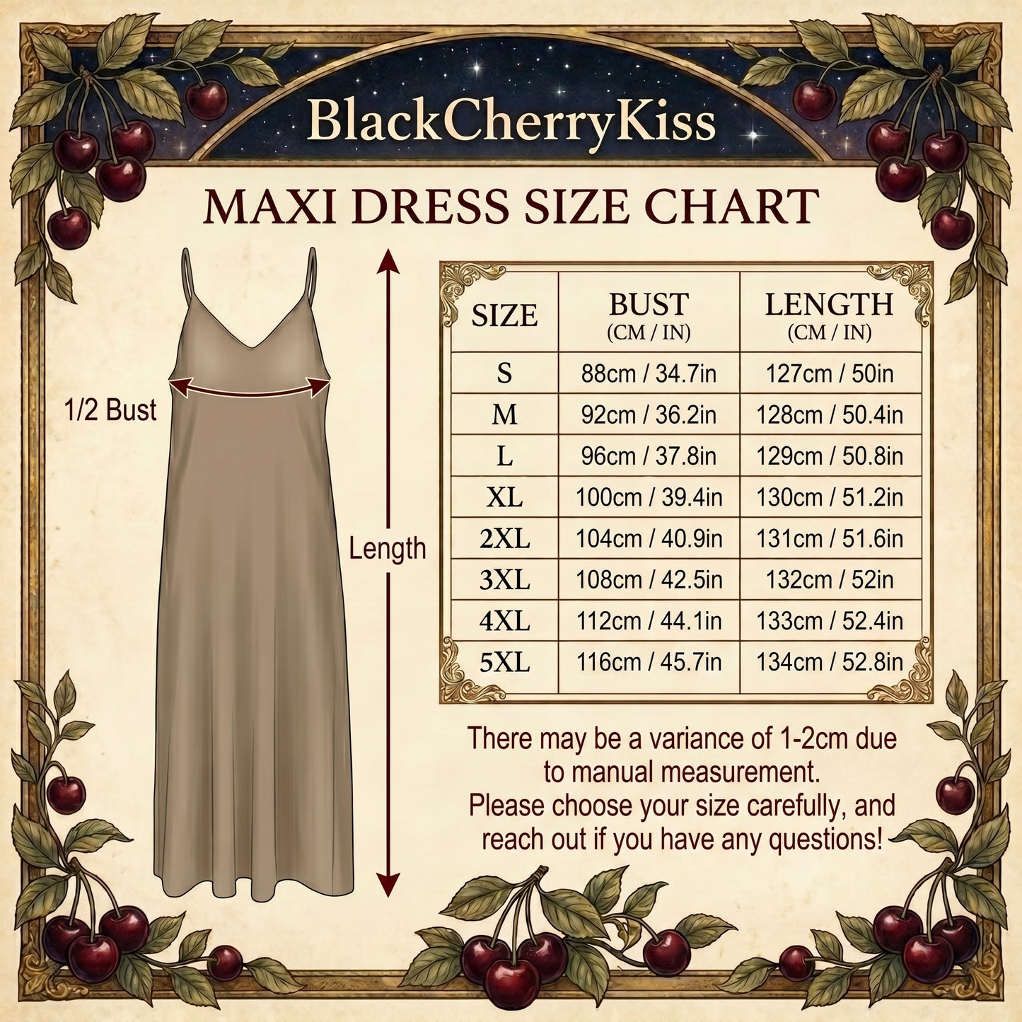 Black Ravens Maxi Dress