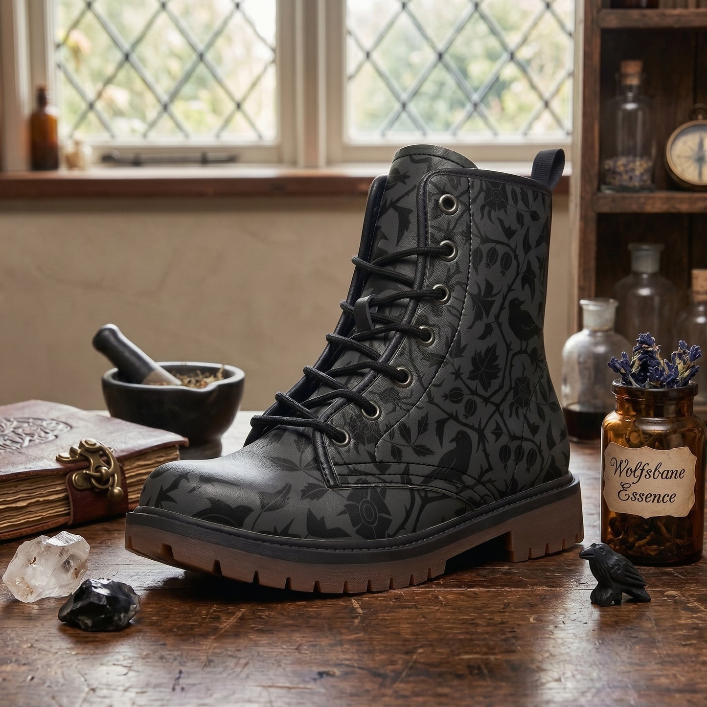 Gothic Ravens Vegan Boots