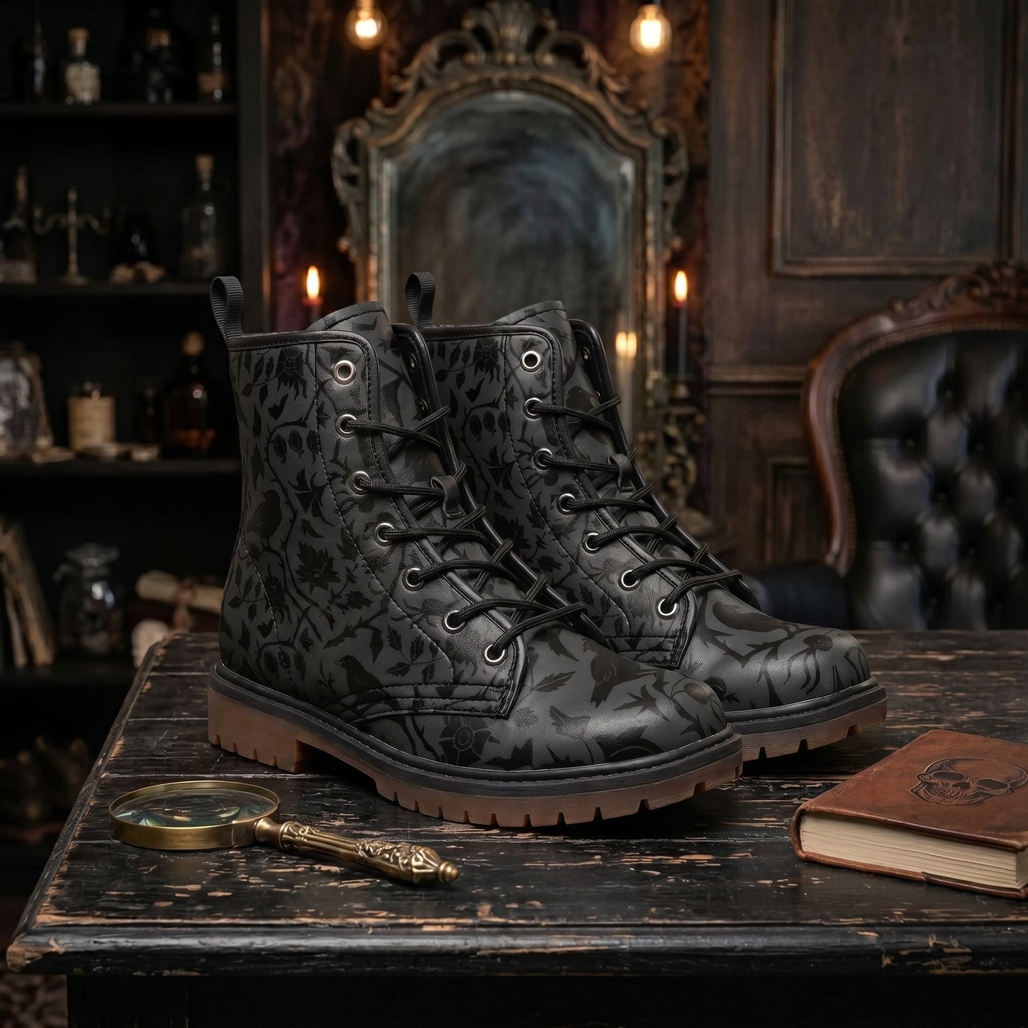 Gothic Ravens Vegan Boots