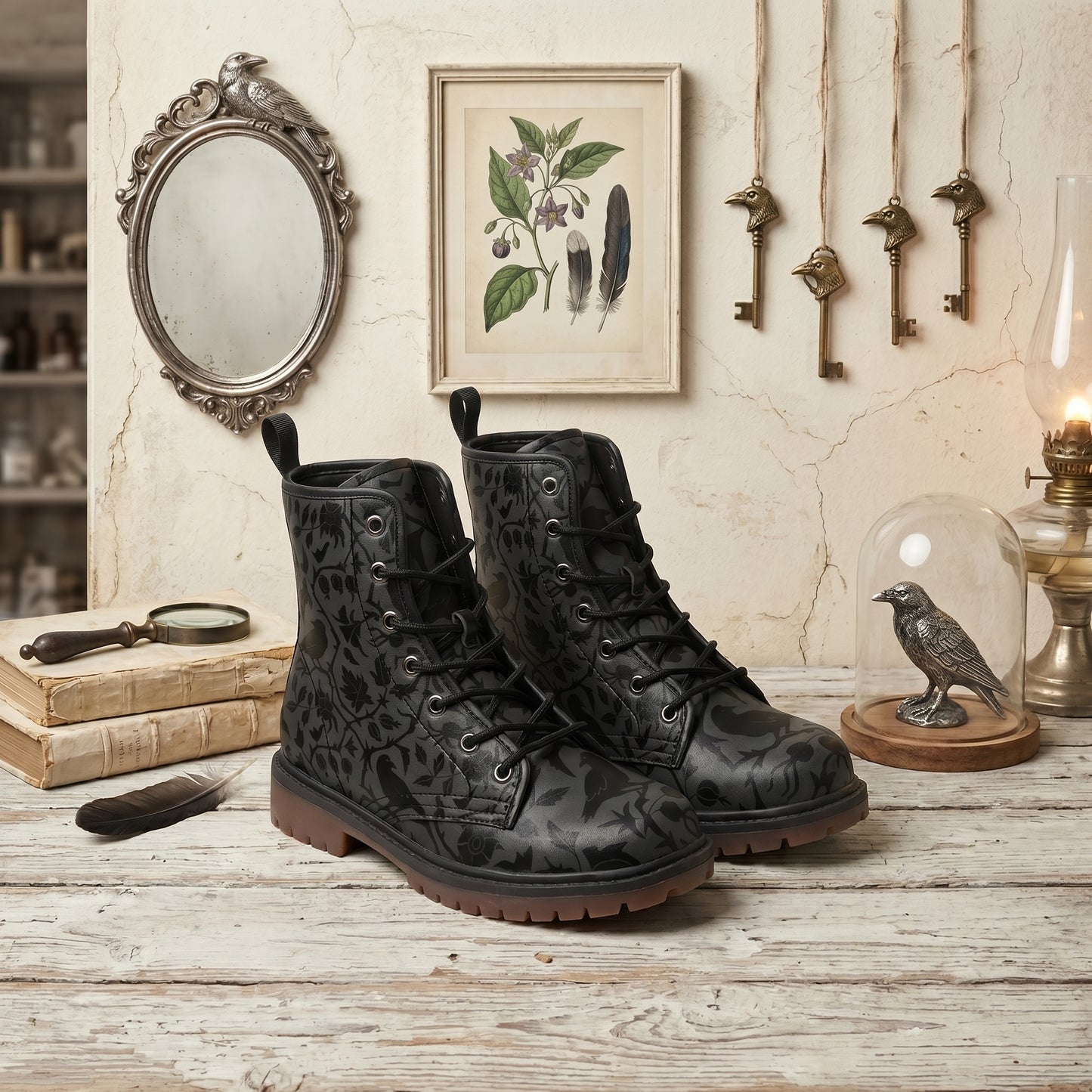 Gothic Ravens Vegan Boots