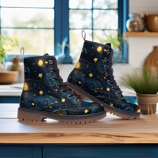 Starry Night Vegan Boots