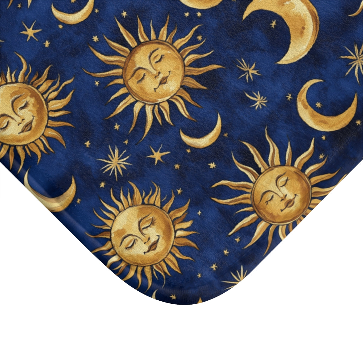 Retro 90s Whimsigoth Celestial Shower Curtain & Bath Mat Set