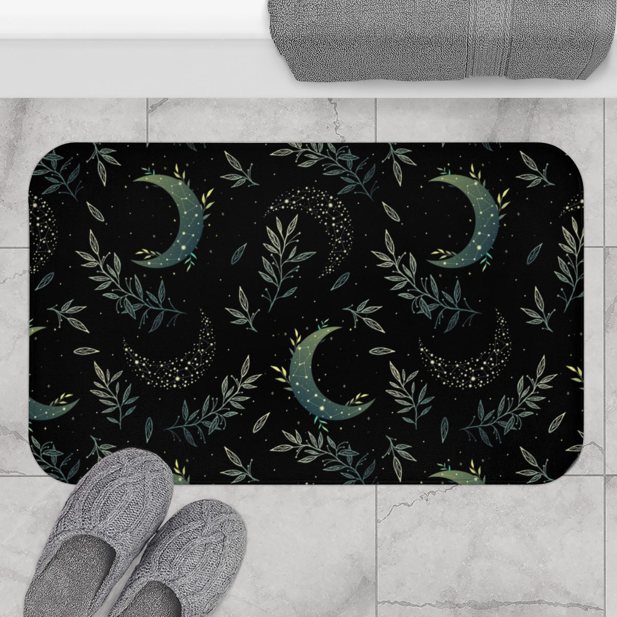 Witchy Forest Moons Shower Curtain & Bath Mat