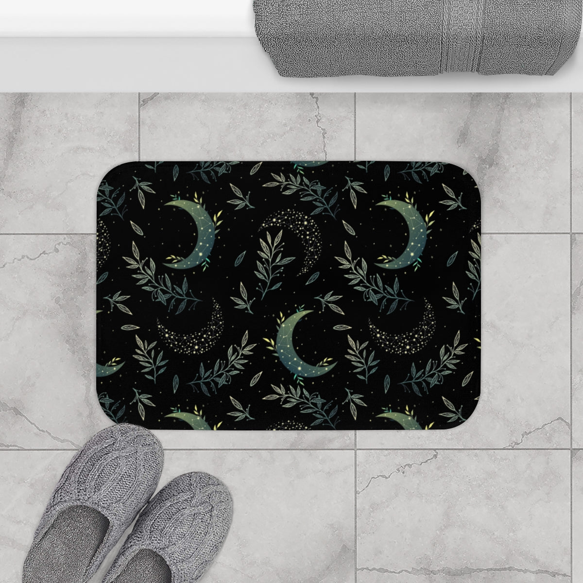 Witchy Forest Moons Shower Curtain & Bath Mat